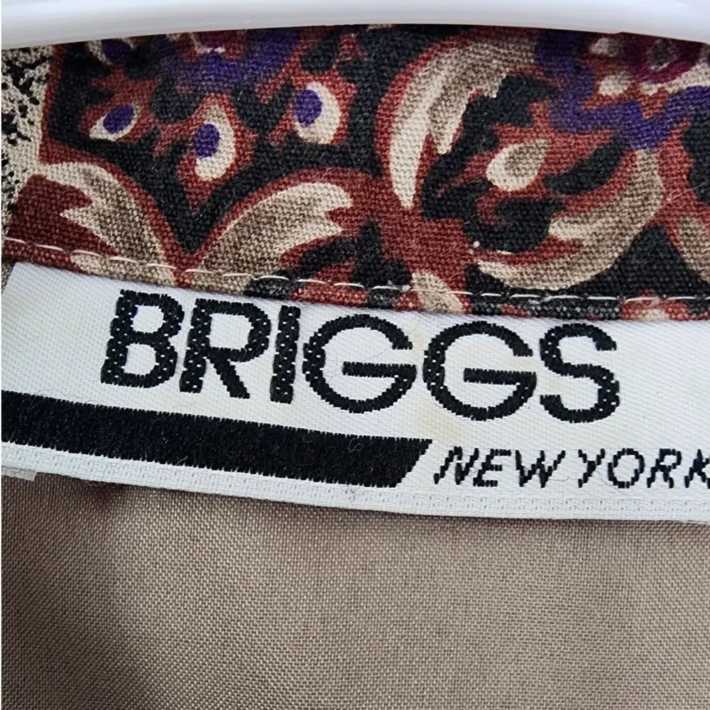 Vintage Briggs New York Blazer Women 10 Multicolor Geometric Aztec Single Button